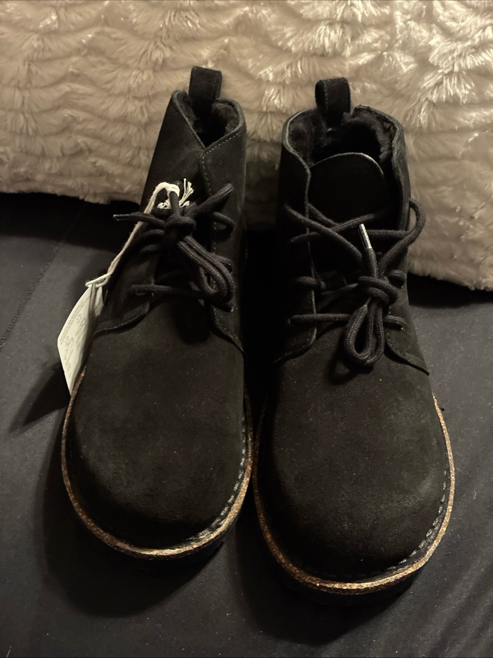 Birkenstock ladies lamb fur lined ankle boots size 10